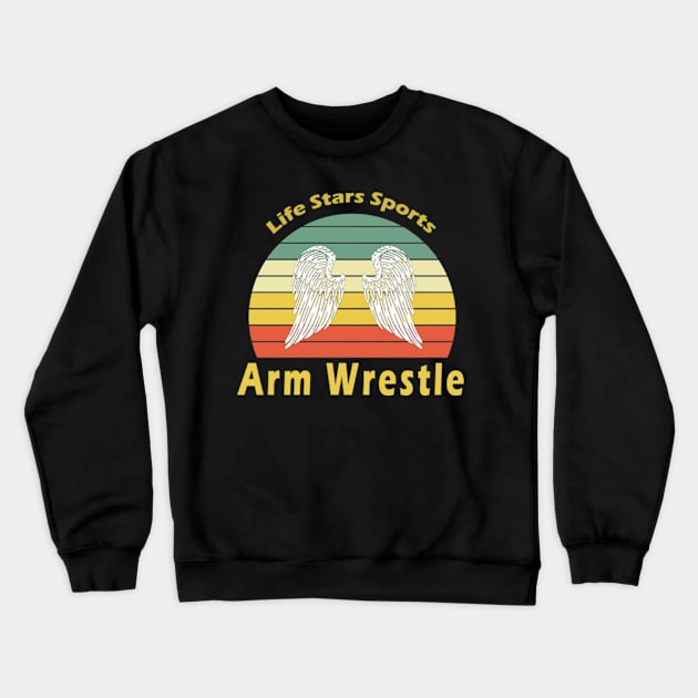 Arm Wrestling Crewneck Sweatshirt by My Artsam